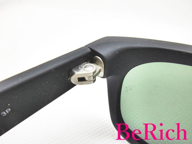 レイバン Ray Ban サングラス RB2132 ニュー ウェイファーラー マット ブラック スモーク ロゴ フルフィット ウェリントン 【中古】bc1552_画像4