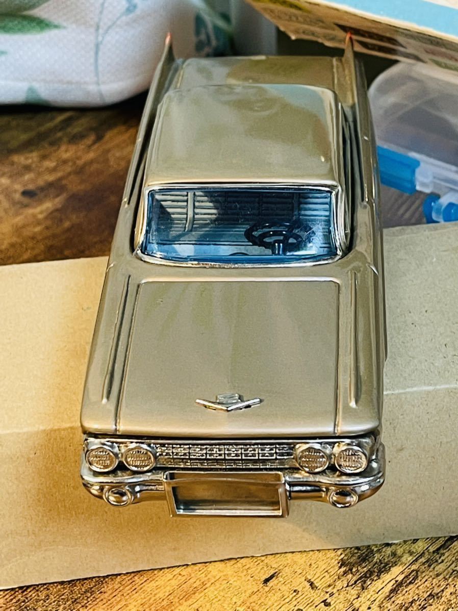 *SIGN OF B QUALITY Cadillac made in Japan tin plate automobile *CADILLAC old car * that time thing * box attaching * valuable * luck with money UP Gold * box size (22.5X8X6)cm