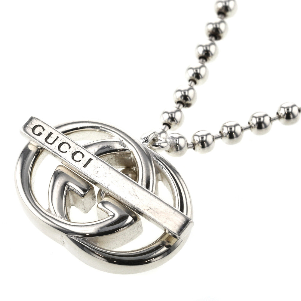【大特価 】 グッチ ネックレス インターロッキングG ボールチェーン シルバー925 レディース GUCCI 中古 K20812446 【PD3】