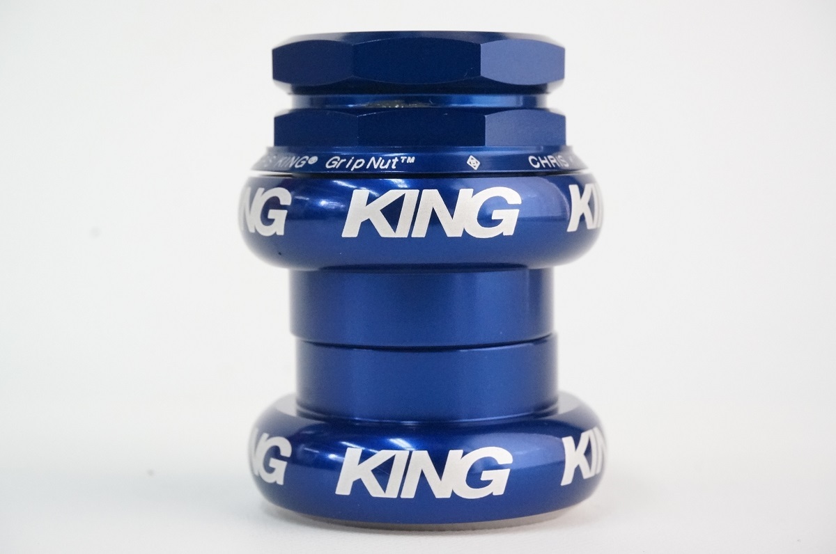 CHRIS KING GRIPNUT クリスキング グリップナット 1-1/8インチ オーバーサイズ スレッド ネジ切 ネイビー スペーサー 新品 BFN1 0319