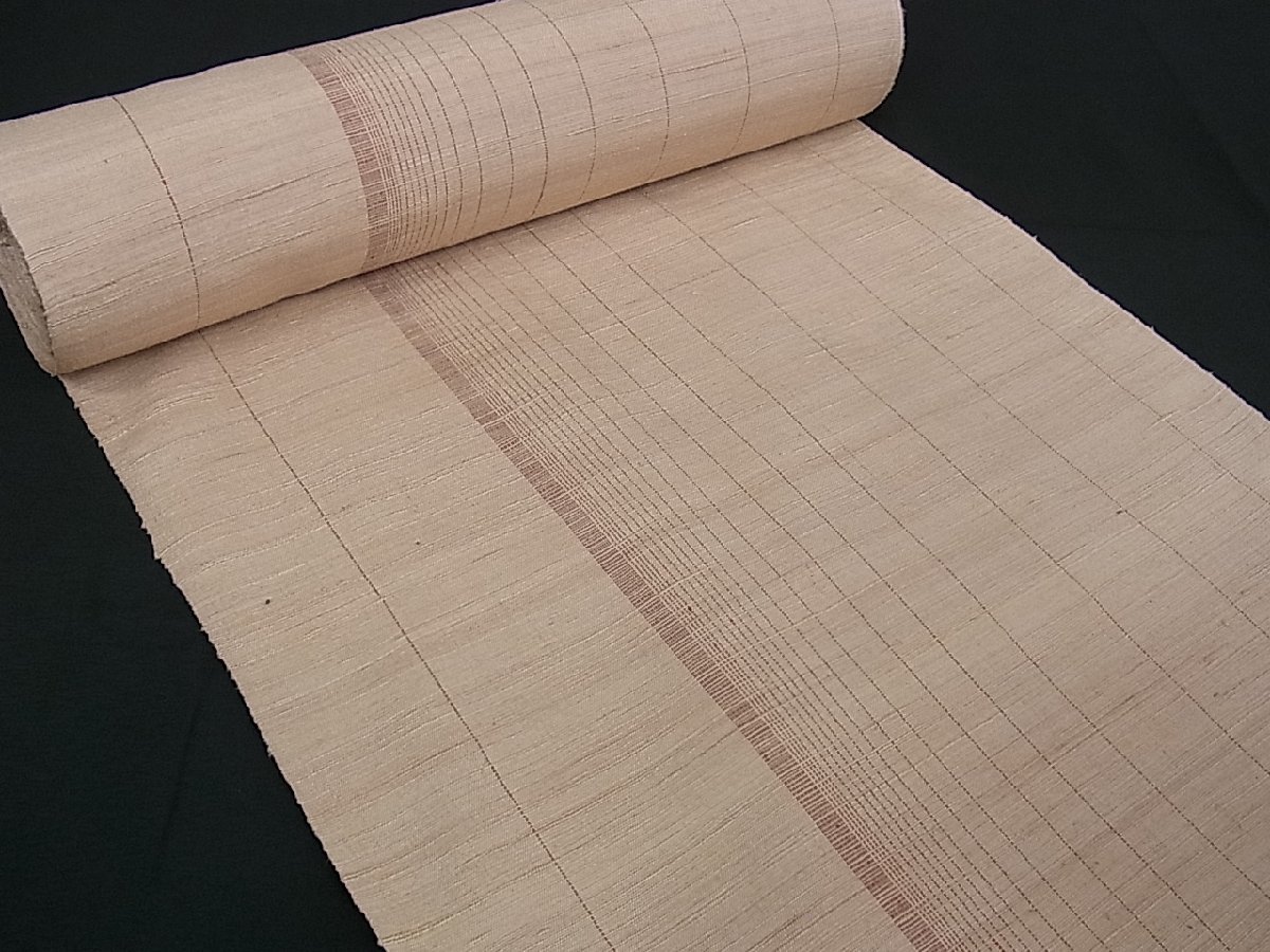 ヤフオク! - 平和屋着物 希少 ざざんざ織 反物 縞 あかね屋謹...