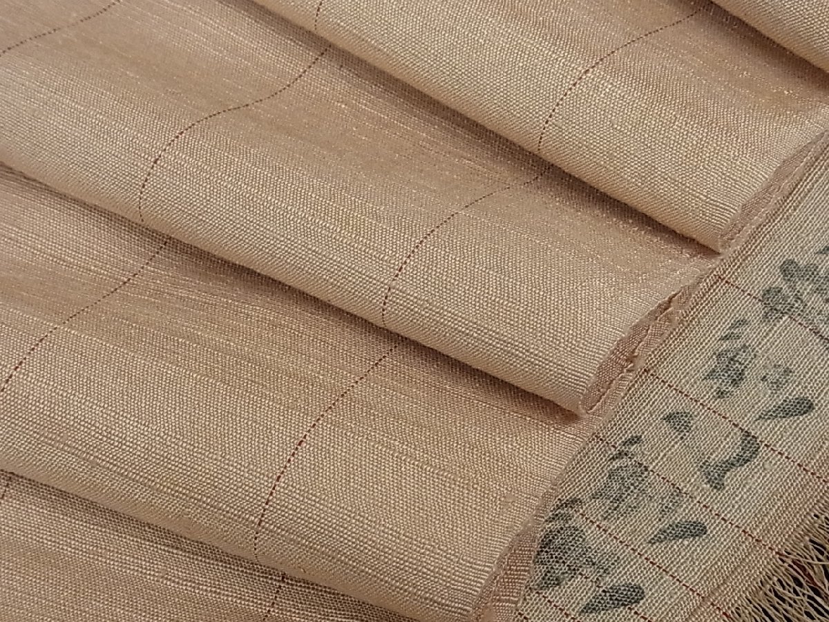 ヤフオク! - 平和屋着物 希少 ざざんざ織 反物 縞 あかね屋謹...