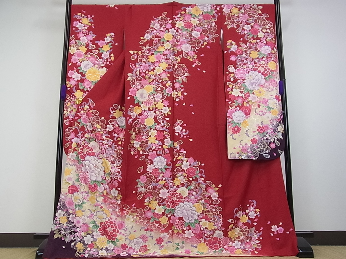 人気の春夏 平和屋■極上 振袖 刺繍 花尽くし 暈し染め 金銀彩 銀通し地 逸品 2s10057 振袖 人気の春夏 平和屋■極上 振袖 刺繍 花尽くし 暈し染め 金銀彩 銀通し地 逸品 2s10057 振袖