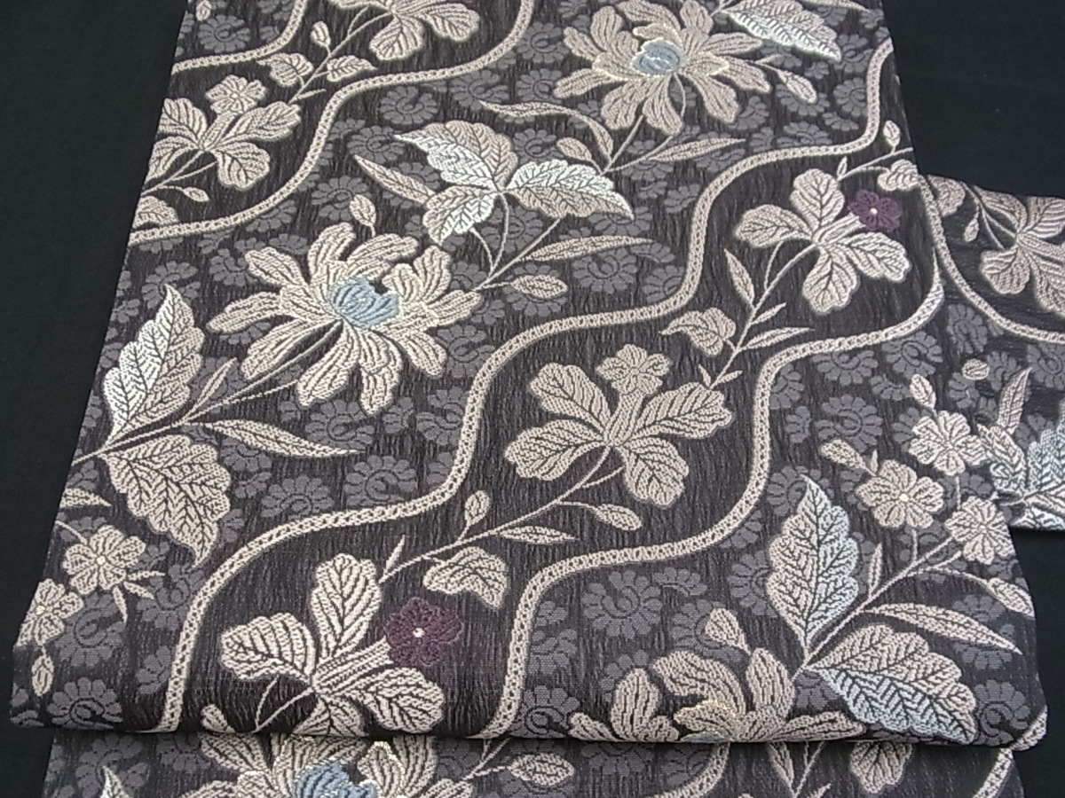 在庫処分】新品正絹9寸名古屋帯 277 floraltrendy.com
