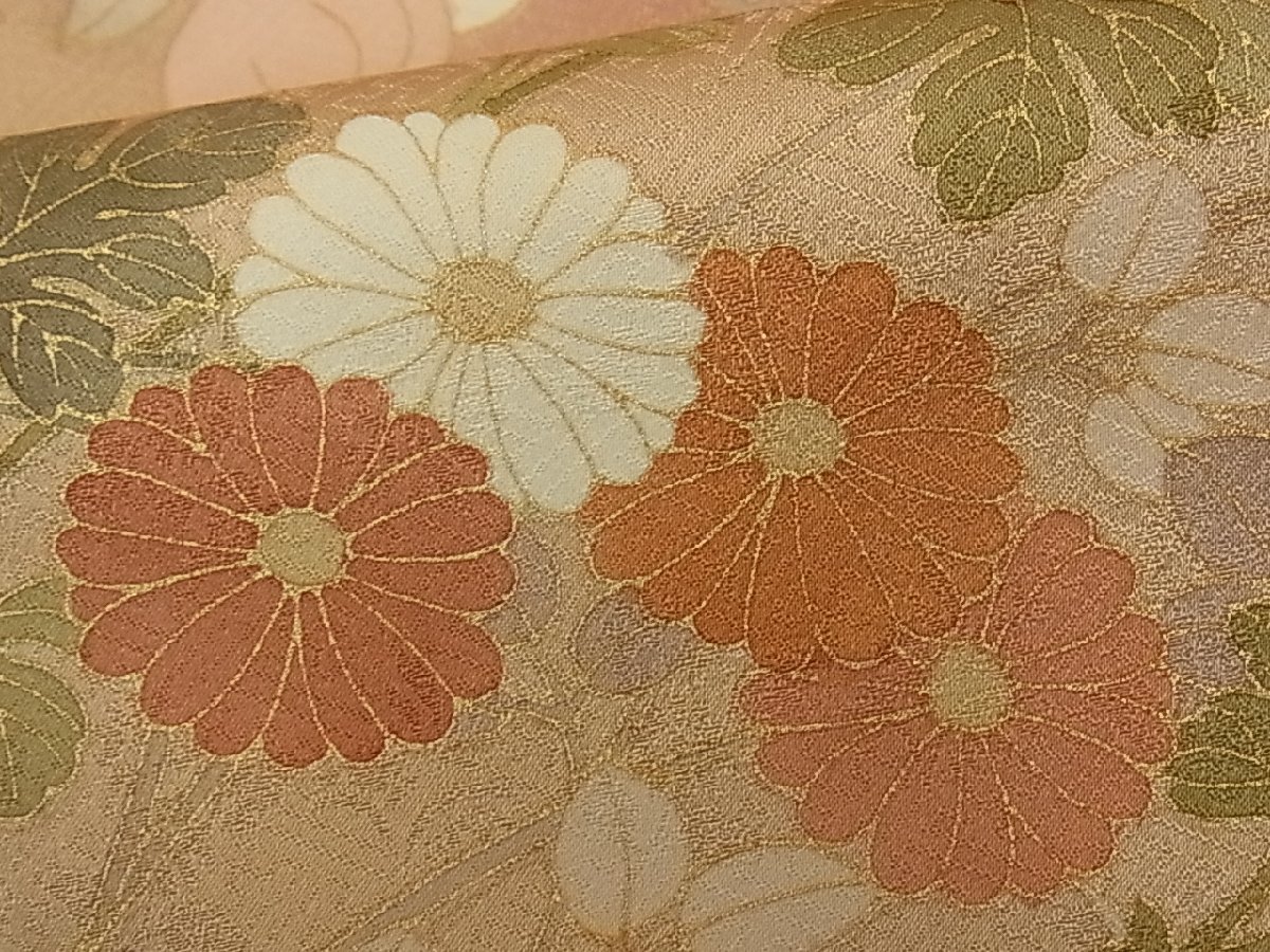 訪問着 駒刺繍 花筏文 金彩 mop1232-