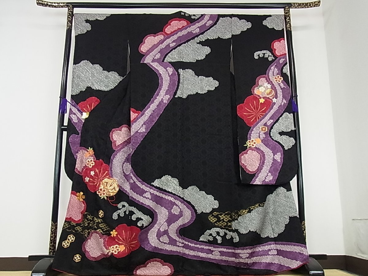 早割特典❣️豪華絢爛♡振袖駒刺繍❗️絞り振袖フルセット❣️吉祥菊花