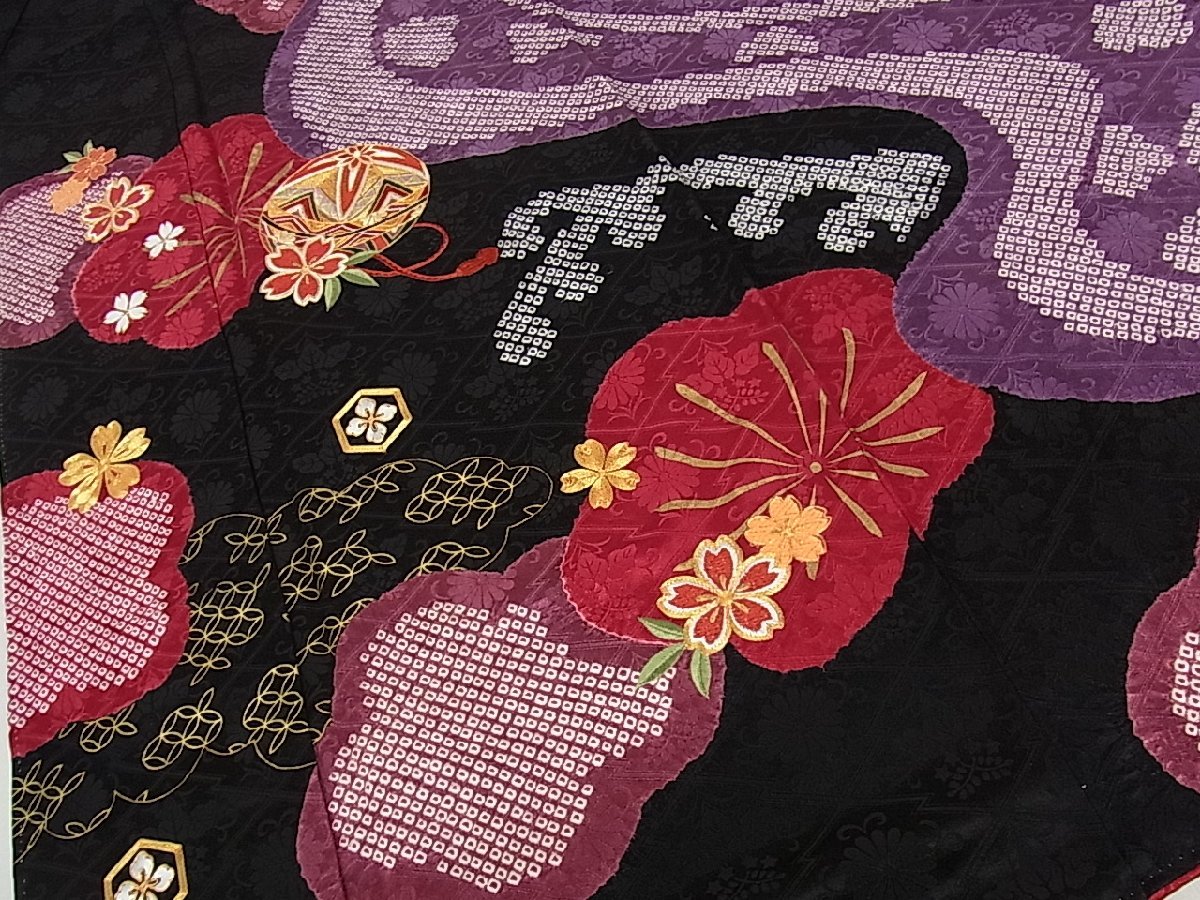 早割特典❣️豪華絢爛♡振袖駒刺繍❗️絞り振袖フルセット❣️吉祥菊花