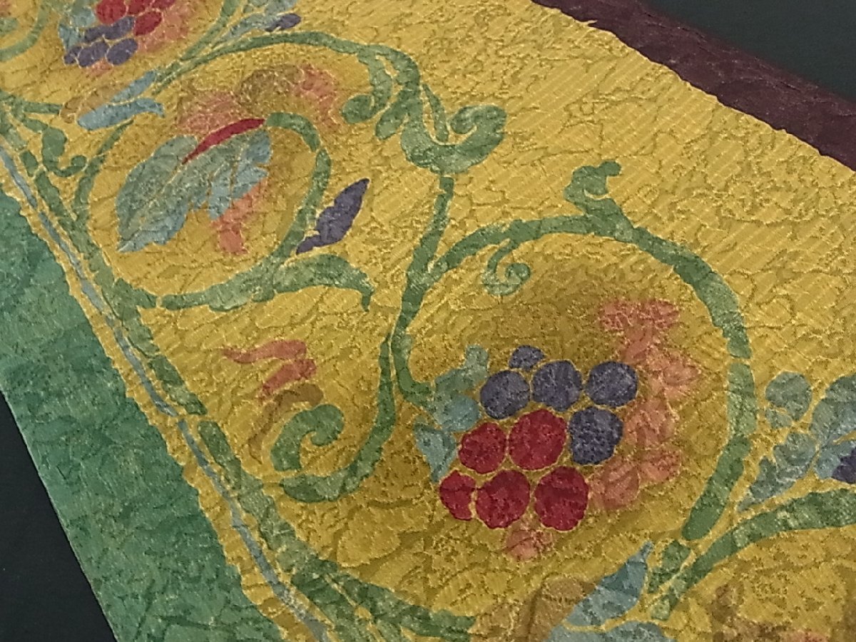 正規品販売! 303ag24□逸品!! 西陣織 本家加納 ジュニア 全通袋帯□美