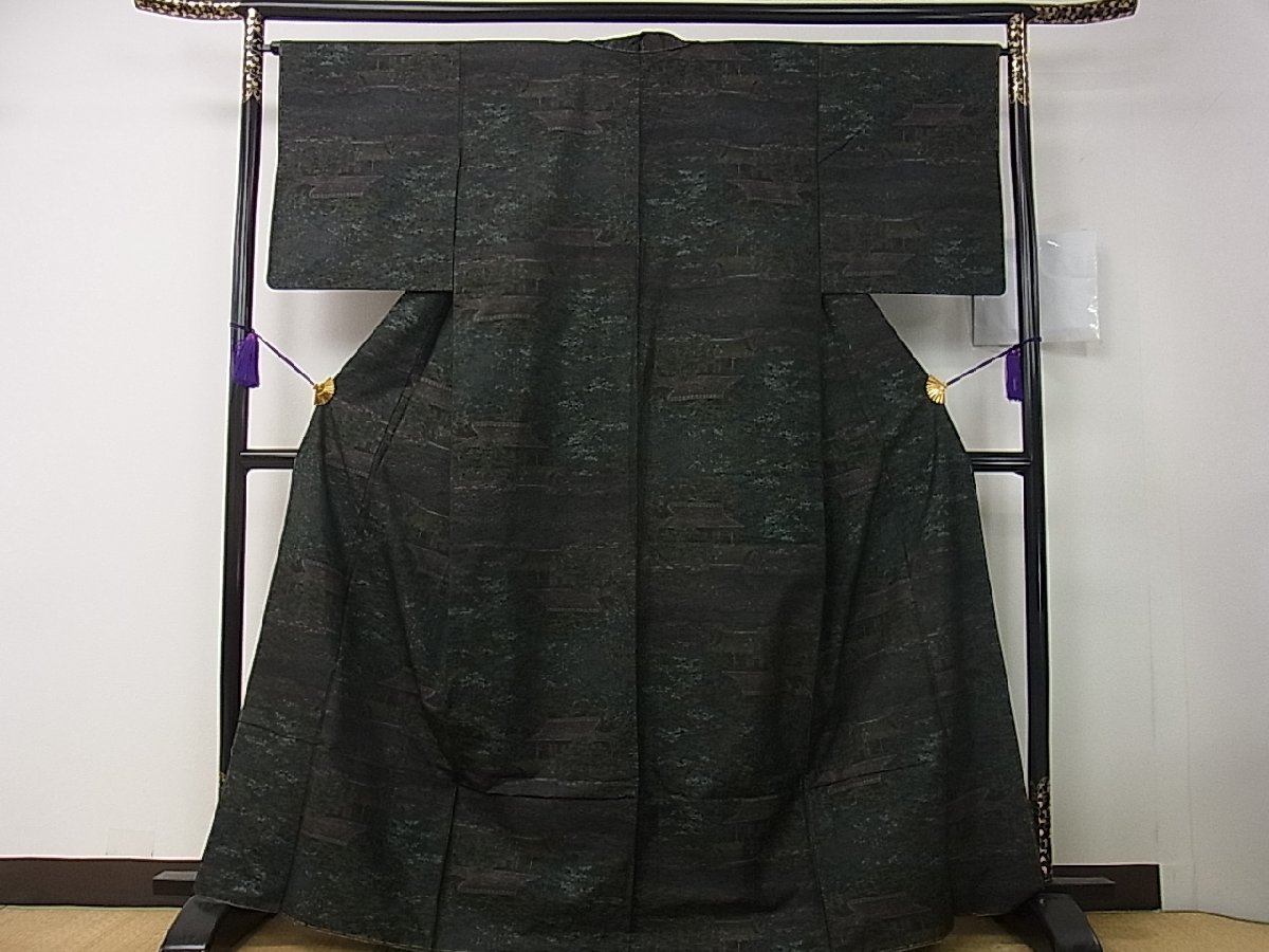 都喜ヱ門 本場大島紬 泥染 9マルキ 藤絹織物謹製 証紙 未使用m-2s ...