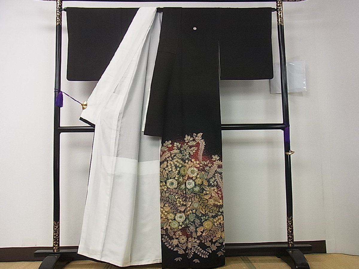 平和屋着物 極上 吉乃一廉 幻の辻が花 黒留袖 駒刺繍 手描き 暈し染め 平和屋着物 極上 吉乃一廉 幻の辻が花 黒留袖 駒刺繍 手描き 暈し染め