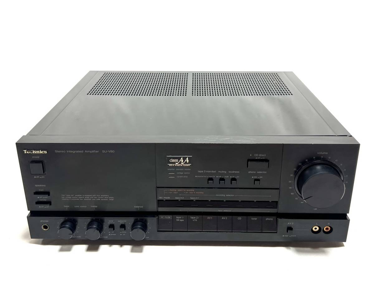 ☆ 動作品 美品 Technics テクニクスプリメインアンプ SU-V80 ブラック