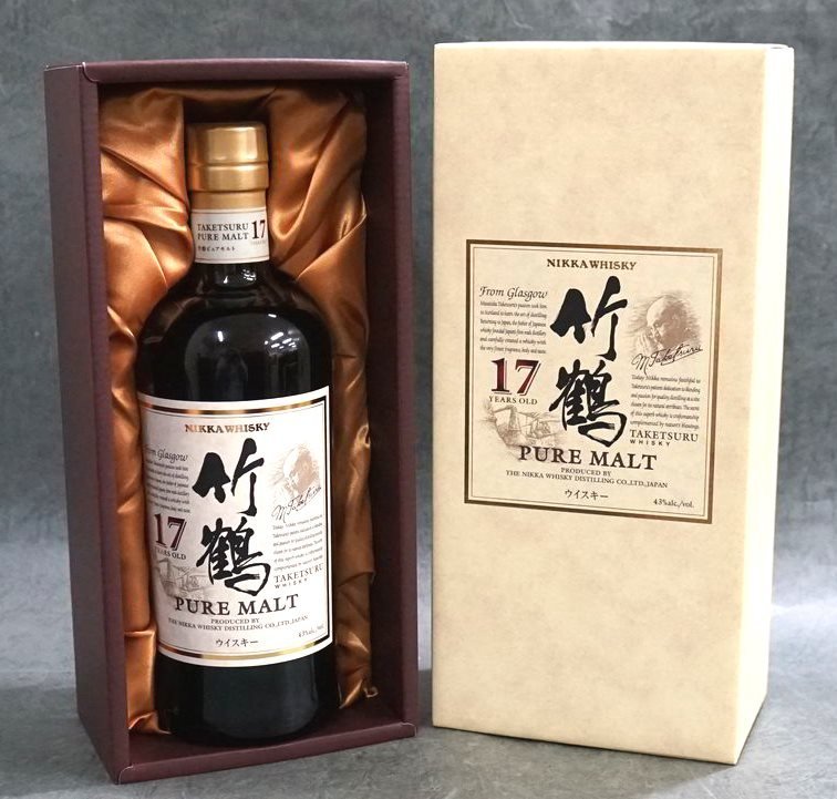 古酒 未開栓 ウイスキー ニッカ NIKKA 竹鶴 17年 700ml 箱付(日本