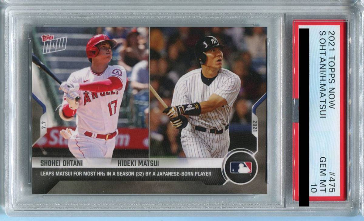 新作入荷!!】 鑑定品 604 Now Topps 2021 大谷翔平 PSA パラレル 10