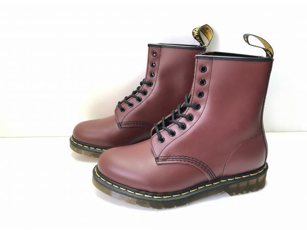 ドクターマーチン 8ホール ブーツ 1460 チェリーレッド UK4 状態よい 新品 未使用 Dr.Martens 極美品 23cm UK4