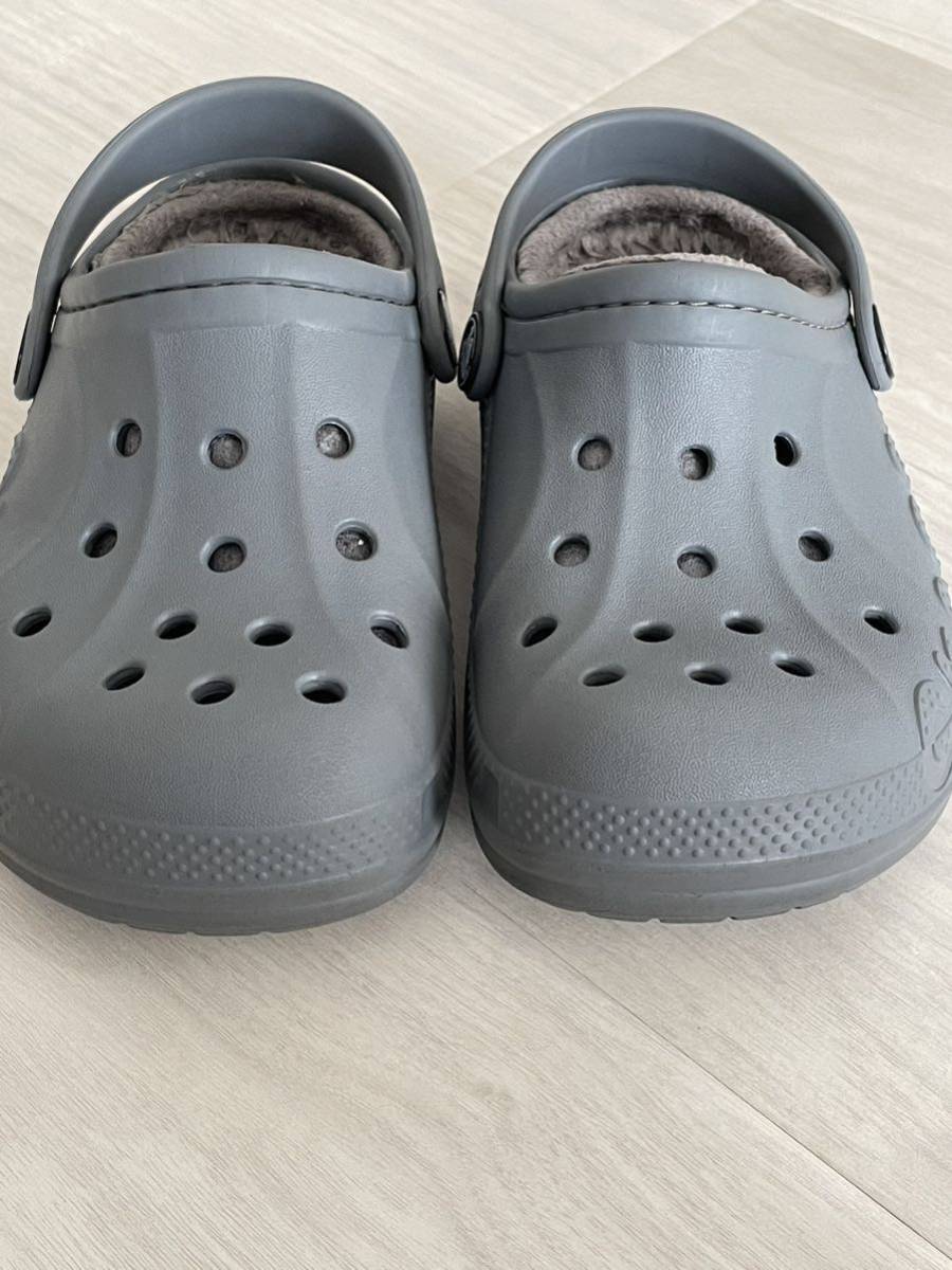 # супер-скидка #crocs/ Crocs # боа имеется сандалии # Kids детский *C12/18.5cm* серый 