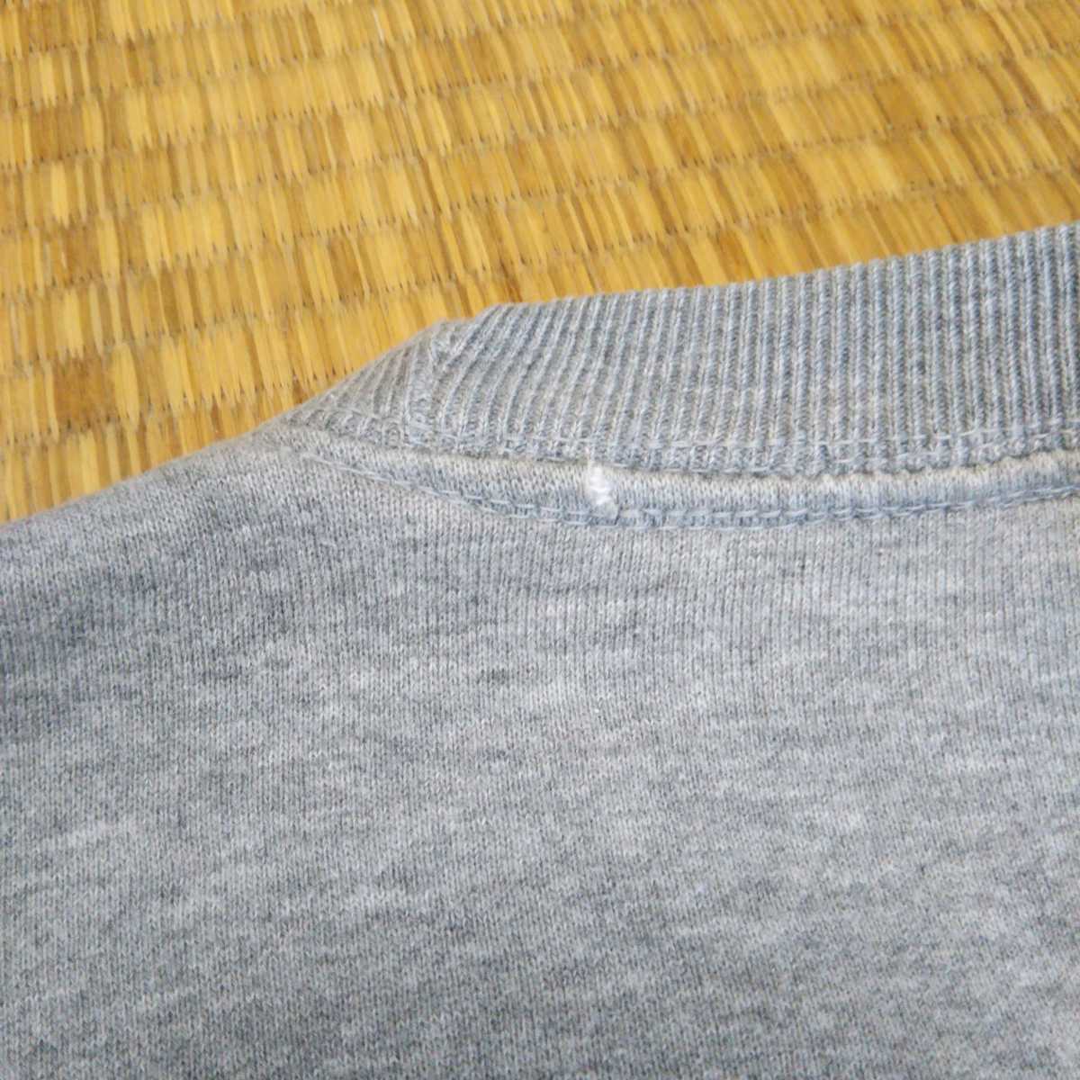 ステューシー STUSSY USA製 メンズXL 灰色 グレー デカロゴ スウェット