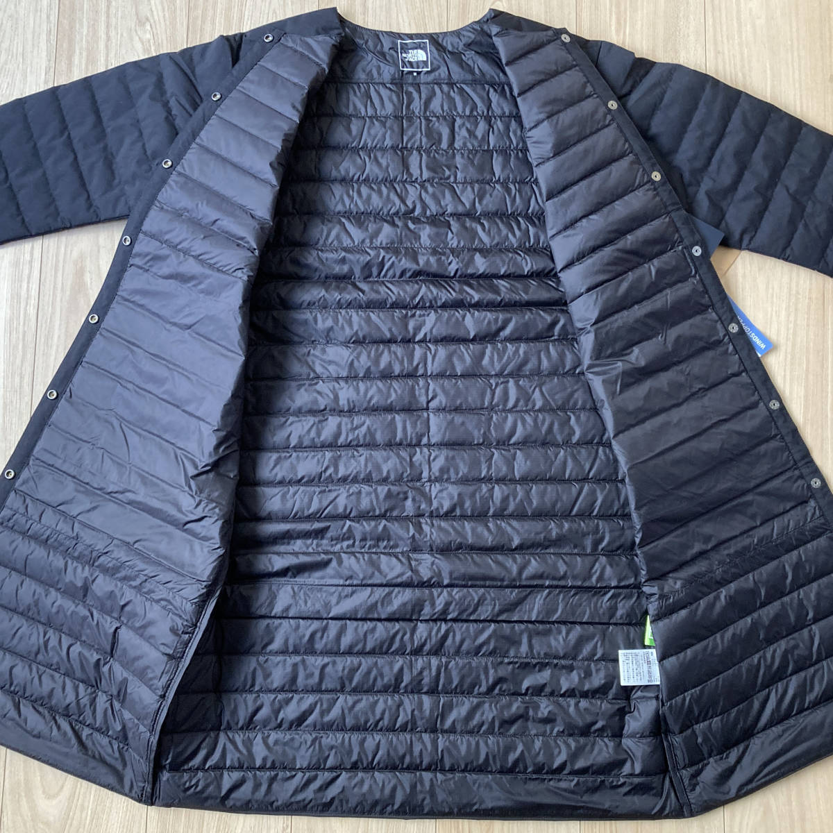 M 黒 ノースフェイス ウィンドストッパーゼファーシェルコート THE NORTH FACE WS Zepher Shell Coat K/ブラック M NDW92263 ダウン_画像6