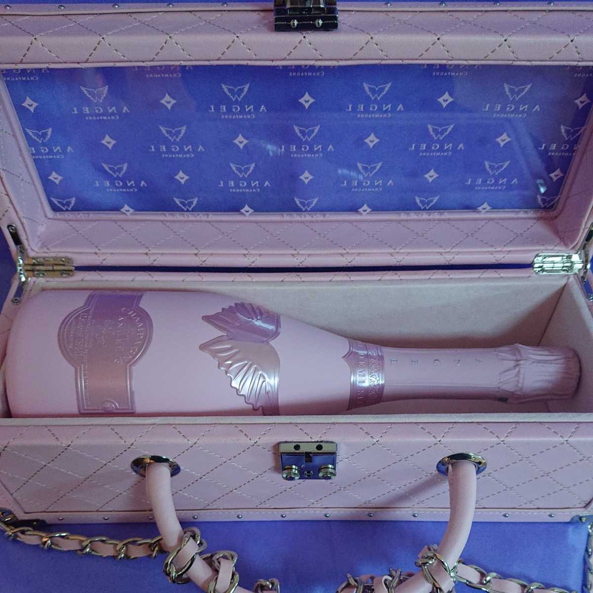 新品 箱付き エンジェル シャンパン ドゥミセックロゼ ピンク 未開栓