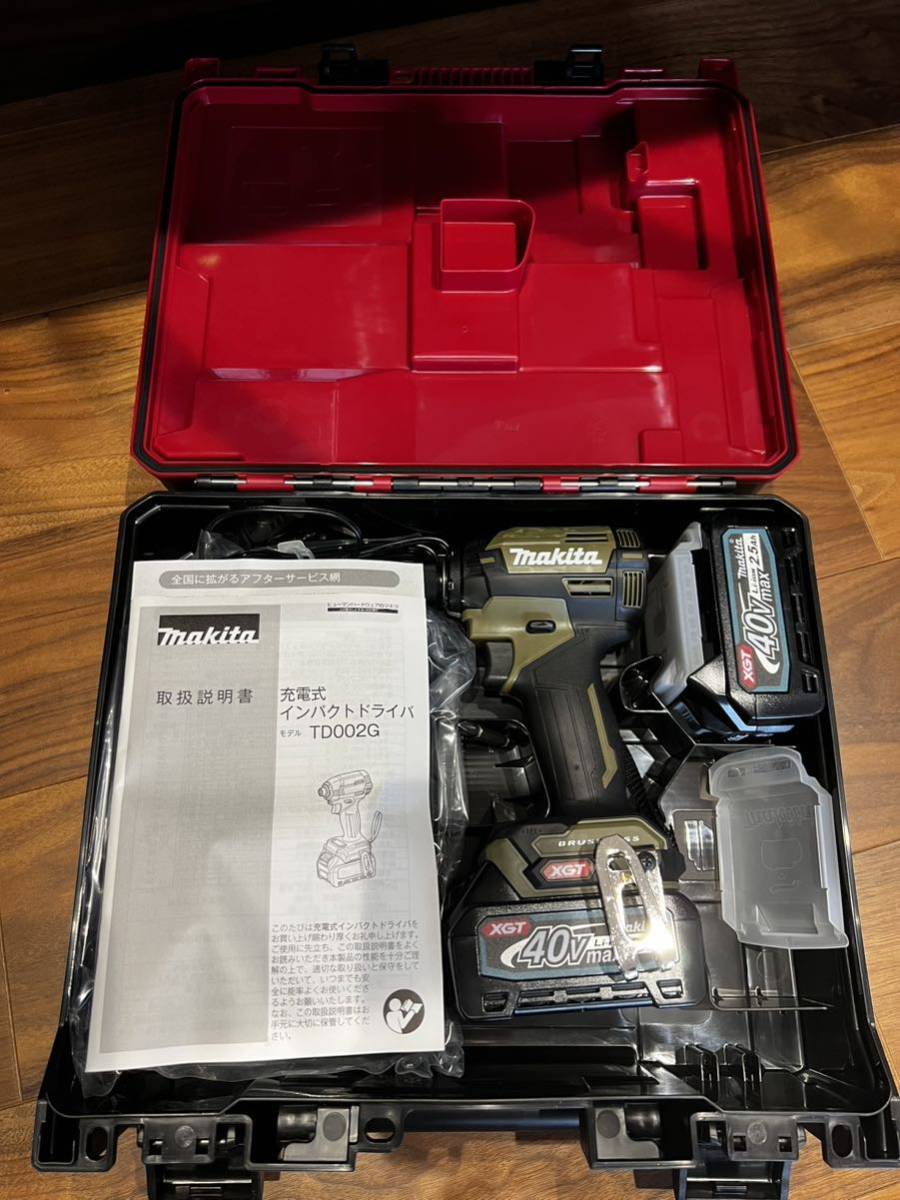 マキタ makita 充電式インパクトドライバー 40V TD001GRDX O オリーブ(新品)のヤフオク落札情報