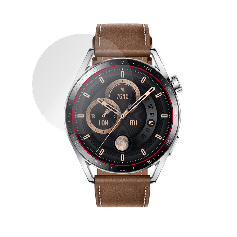 HUAWEI WATCH GT 3 46mm 保護 フィルム OverLay Brilliant for ファーウェイ ウォッチ GT3 46mm 液晶保護 指紋がつきにくい 防指紋 高光沢_画像3