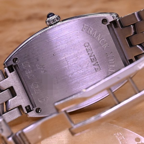 本物 フランクミュラー 定価214.5万円 純正フルダイヤベゼル トノウカーベックス ハイジュエリーウォッチ 宝飾腕時計 純正SSブレスレット