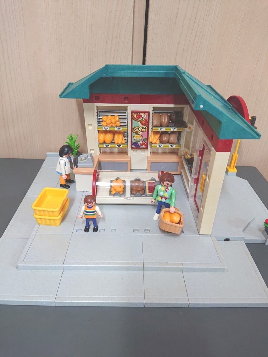 廃盤品 Playmobil シティライフ パン屋さん 4410 ＋ステッカー