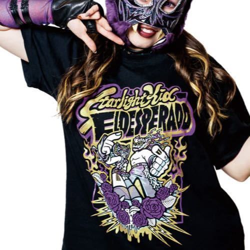 新日本プロレス エル・デスペラード × スターダム スターライト・キッド コラボTシャツ L