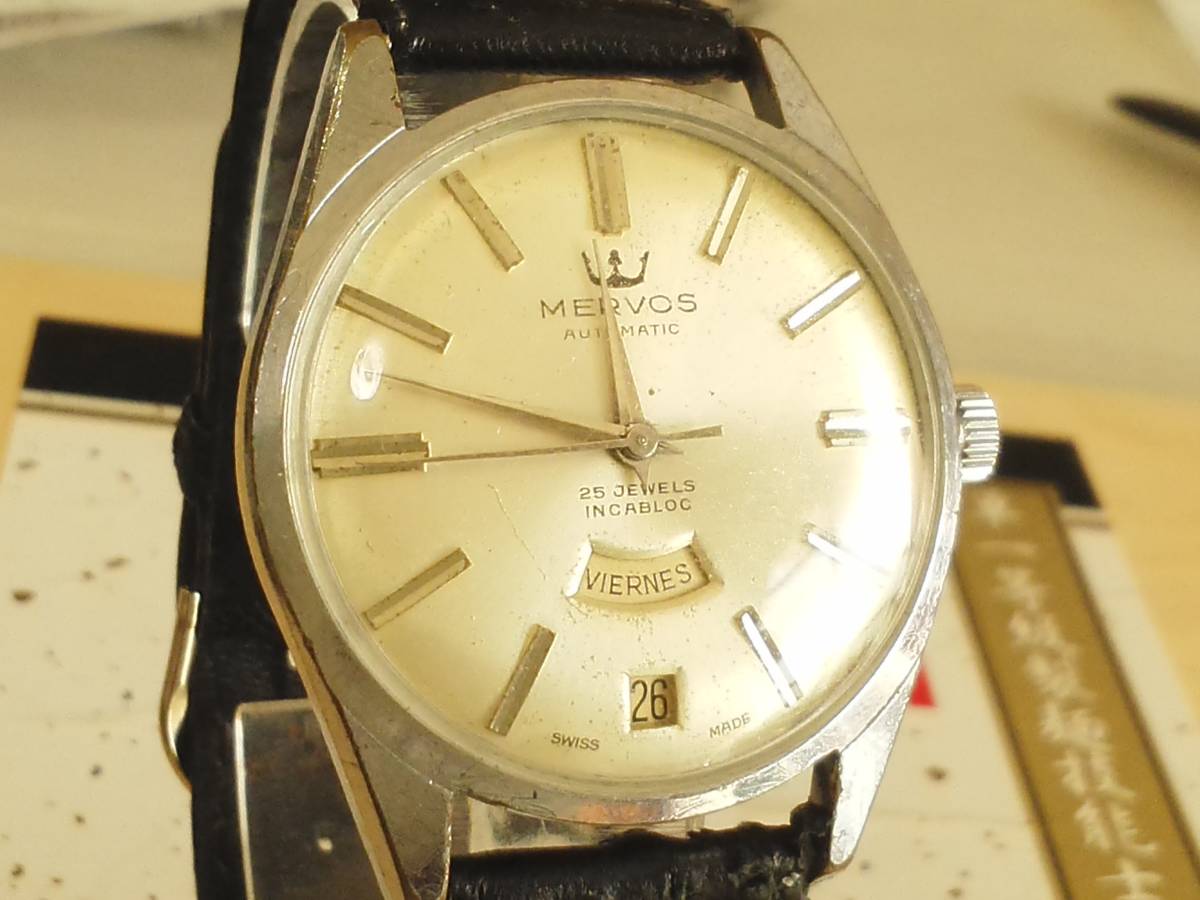 反物 浴衣 ゼニス ZENITH 腕時計 スイス製 自動巻き 稼動品 カレンダー