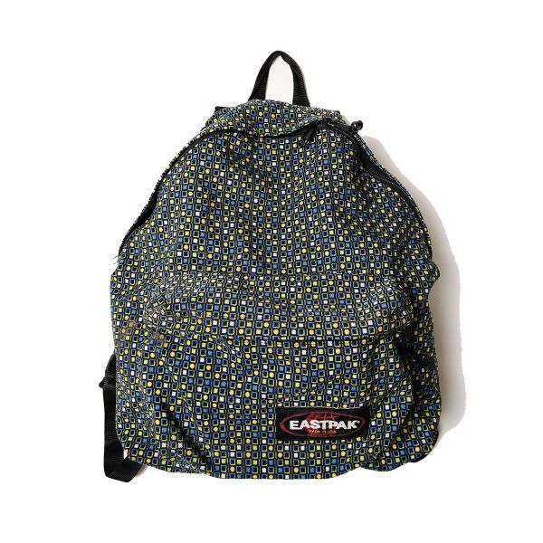 90's USA製 イーストパック EASTPAK 総柄 ナイロン リュックサック 90年代 アメリカ製 旧タグ オールド