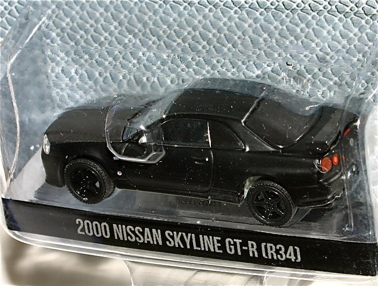 Greenlight 1/64 Black Bandit 2000 ニッサン スカイライン GT-R R34 Nissan Skyline 日産 グリーンライト マットブラックの画像3