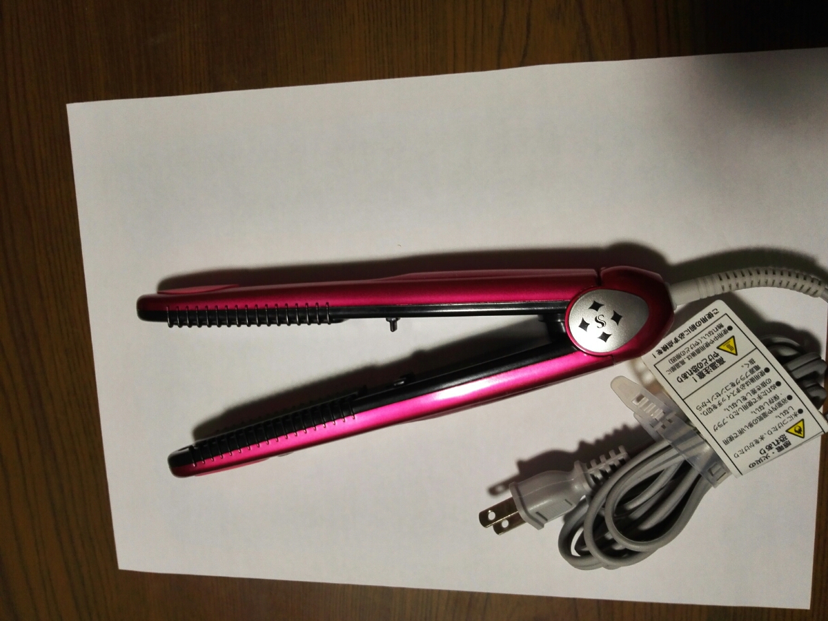  hair iron Koizumi compact size 21 centimeter beautiful.