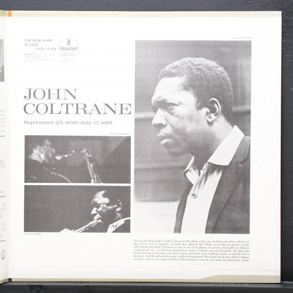 【米オリジナル】JOHN COLTRANE 美品 VAN GELDER刻印 EXPRESSION ジョンコルトレーン / IMPULSE / PHAROAH SANDERS / ALICE COLTRANE_画像4