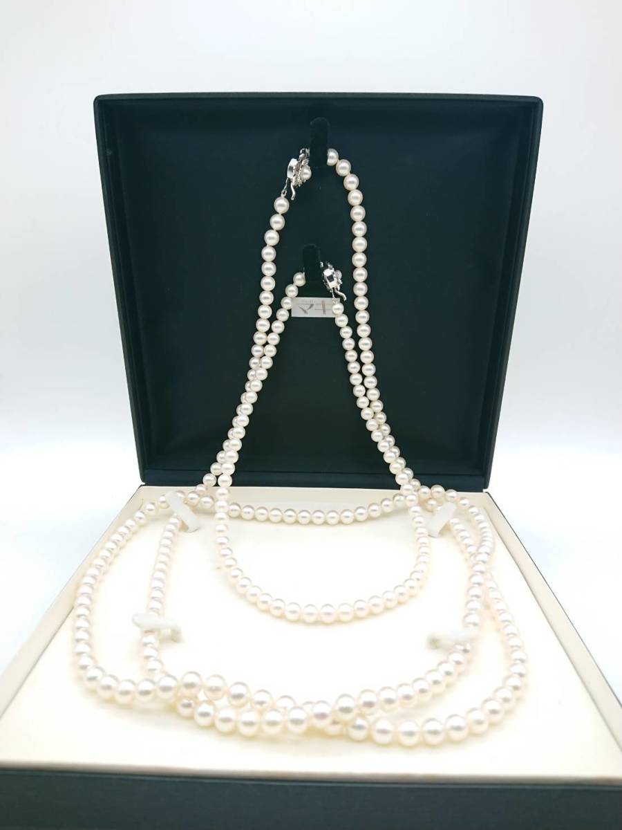 ジュエリーマキ/パールネックレス/ショート/ロング2本セット/現状品