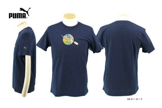 【新品】PUMA　プーマ　メンズ　グラフィック半袖Tシャツ 846900-06  紺色　Ｍ