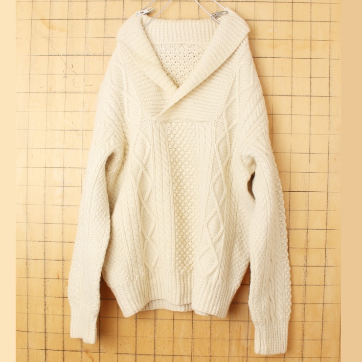 ファッション通販】 ウール EURO ショールカラー ヨーロッパ古着 プル