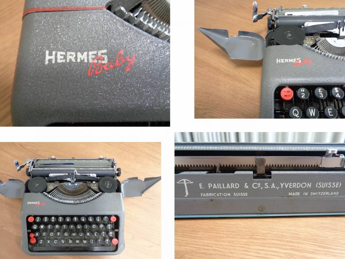 HERMES Baby エルメスベイビータイプライター 完働品 1944年製 電化