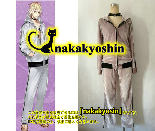 大学 割引 nakakyoshin出品○刀剣乱舞 南泉一文字 内番 ベロア生地 グレー コスプレ衣装