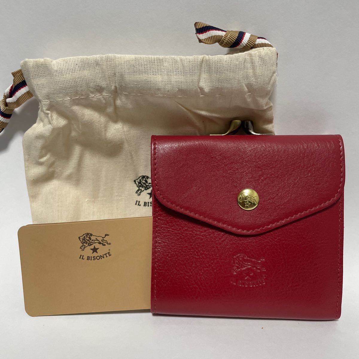 ロッソ イルビゾンテ IL BISONTE がま口財布 折り財布 C0423P