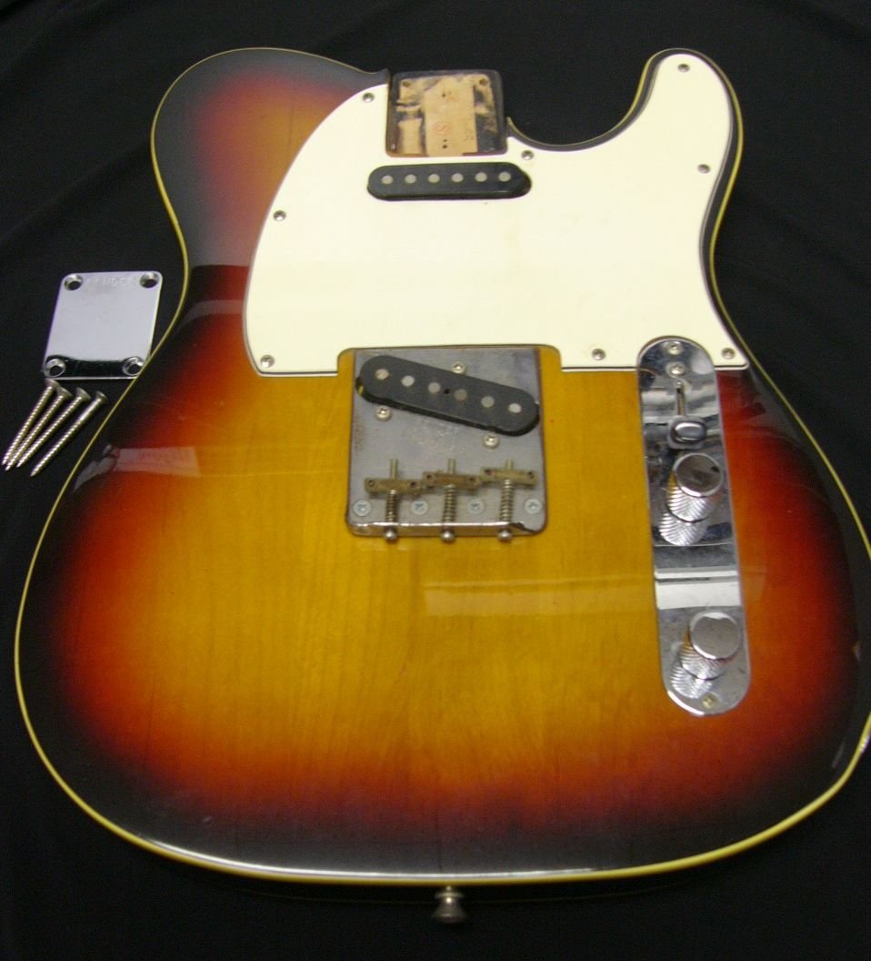 fender japan テレキャスター カスタム ボディ 65 ピックアップ等各部
