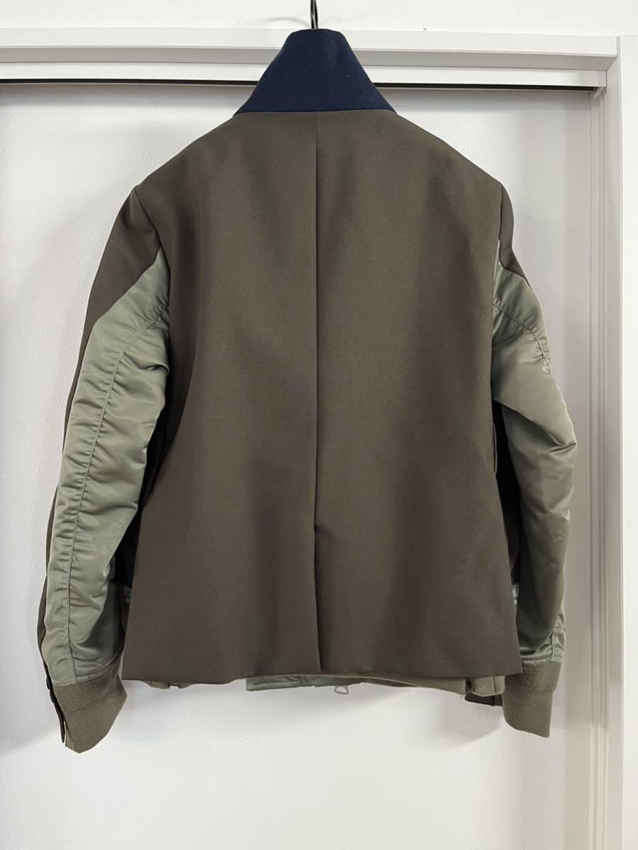 ブランド 新品 Sacai 21SS Suiting Mix Jacket サイズ1 | www.tegdarco.com