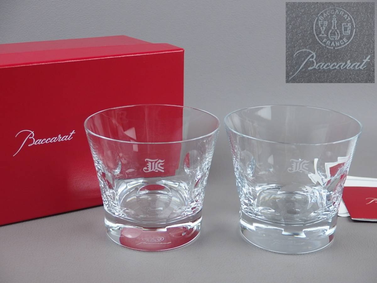 【骨董・酒器】★Baccarat バカラ★★ペアグラス① ロックグラス dr015tgl.al タンブラー_画像1