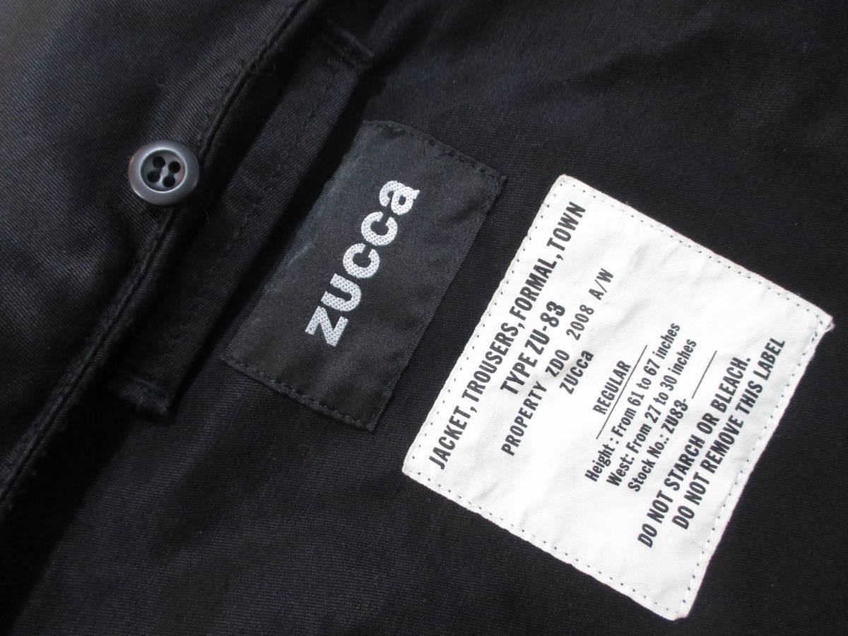 [ZUCCA] Zucca *M-65 type! military jacket ( black )*M size 