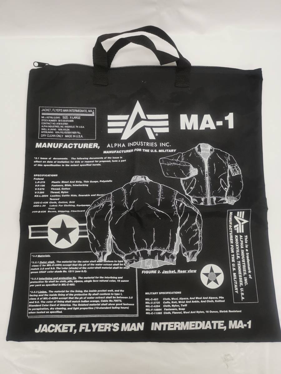  remainder 1.ALPHA helmet back MA-1 black airsoft outdoor tote bag eko back ALPHA INDUSTRIES 20221006-1