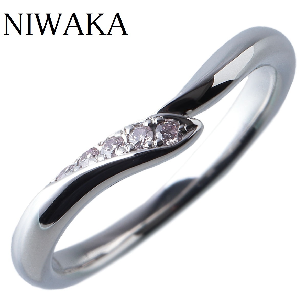 ① 俄 NIWAKA にわか 結婚指輪 ことのは プラチナ Pt.950-