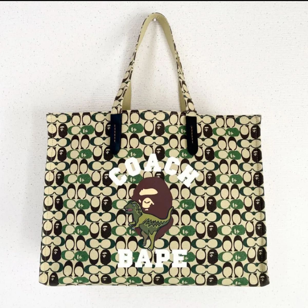 Koki着用！！レア！！★BAPE x COACH★Tote 47