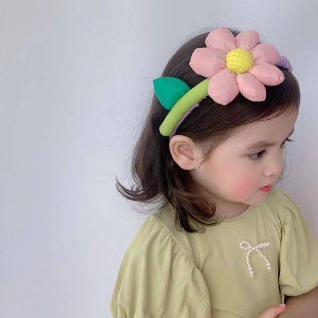  Korea style sunflower hair accessory party Insta .. self .. yellow color 