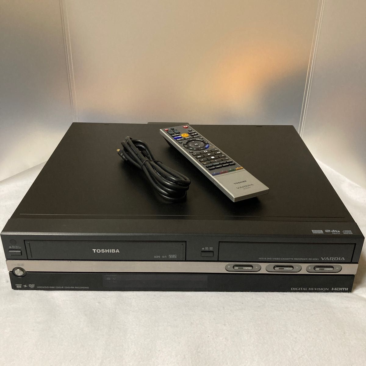 完動品】東芝 RD-W301 ビデオ一体型DVDレコーダー VHSダビング可 - DVD