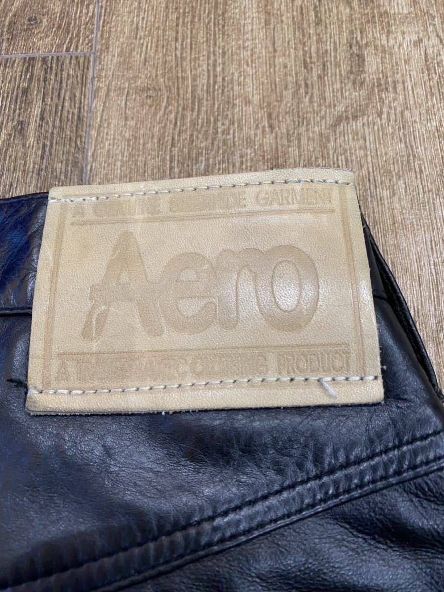 beautiful goods Aero leather W28 hem . by return trace equipped aero leather leather pants leather ntsu leather bread Biker punk locker 