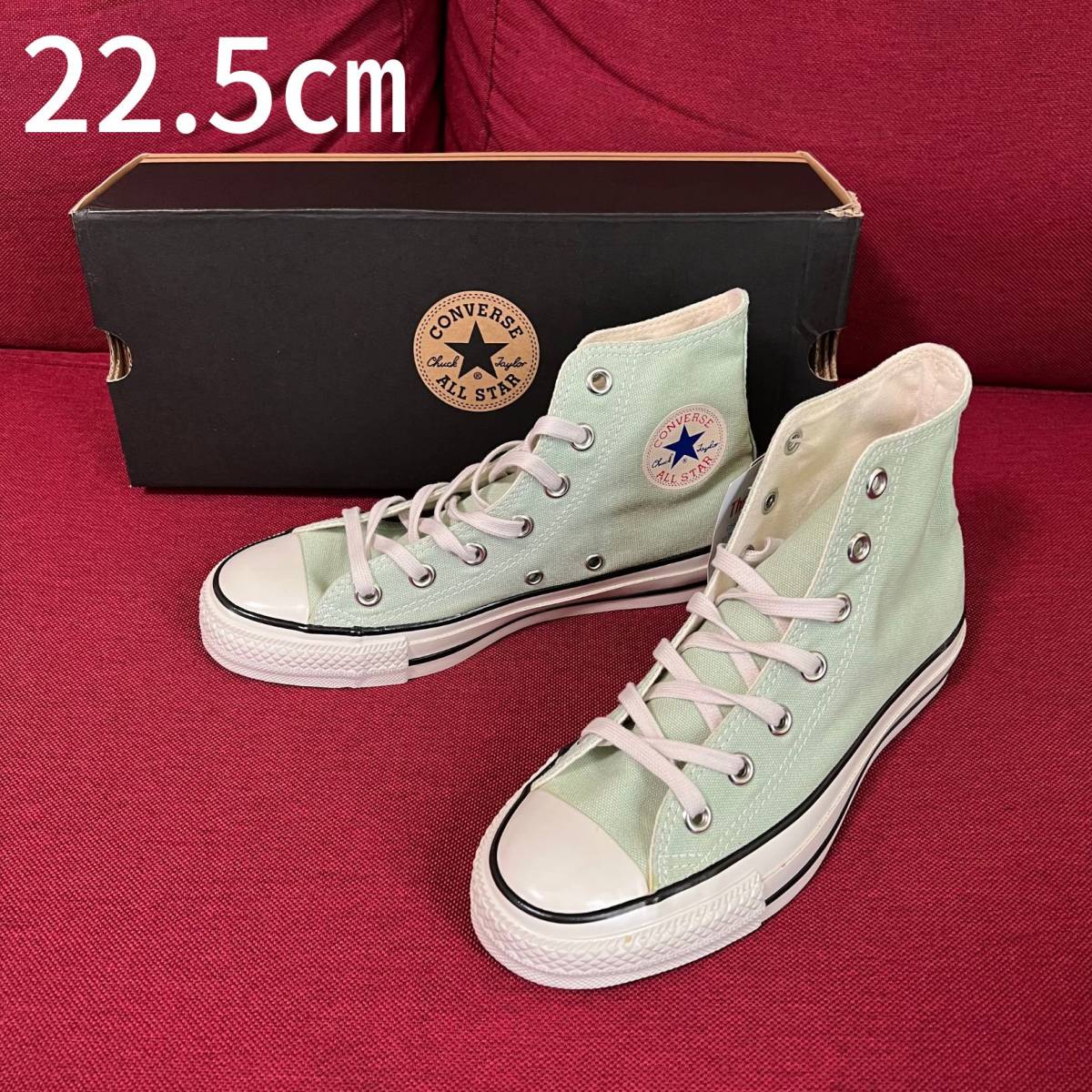 ★新品★コンバース CONVERSE レディース ハイカット スニーカー US3.5 22.5㎝ 1CL049 パステルグリーン