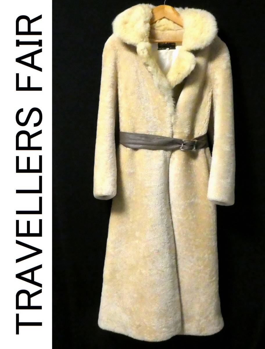 2022年ファッション福袋 本子羊革 最高級 FAIR TRAVELLERS 希少 オーストラリア製 フロントファー ベージュ 8 ロングコート リアルラムムートンファー ムートン、ラム 2022年ファッション福袋 本子羊革 最高級 FAIR TRAVELLERS 希少 オーストラリア製 フロントファー ベージュ 8 ロングコート リアルラムムートンファー ムートン、ラム